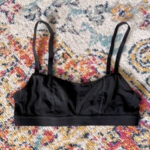 LIVELY Black Sheer Bra S